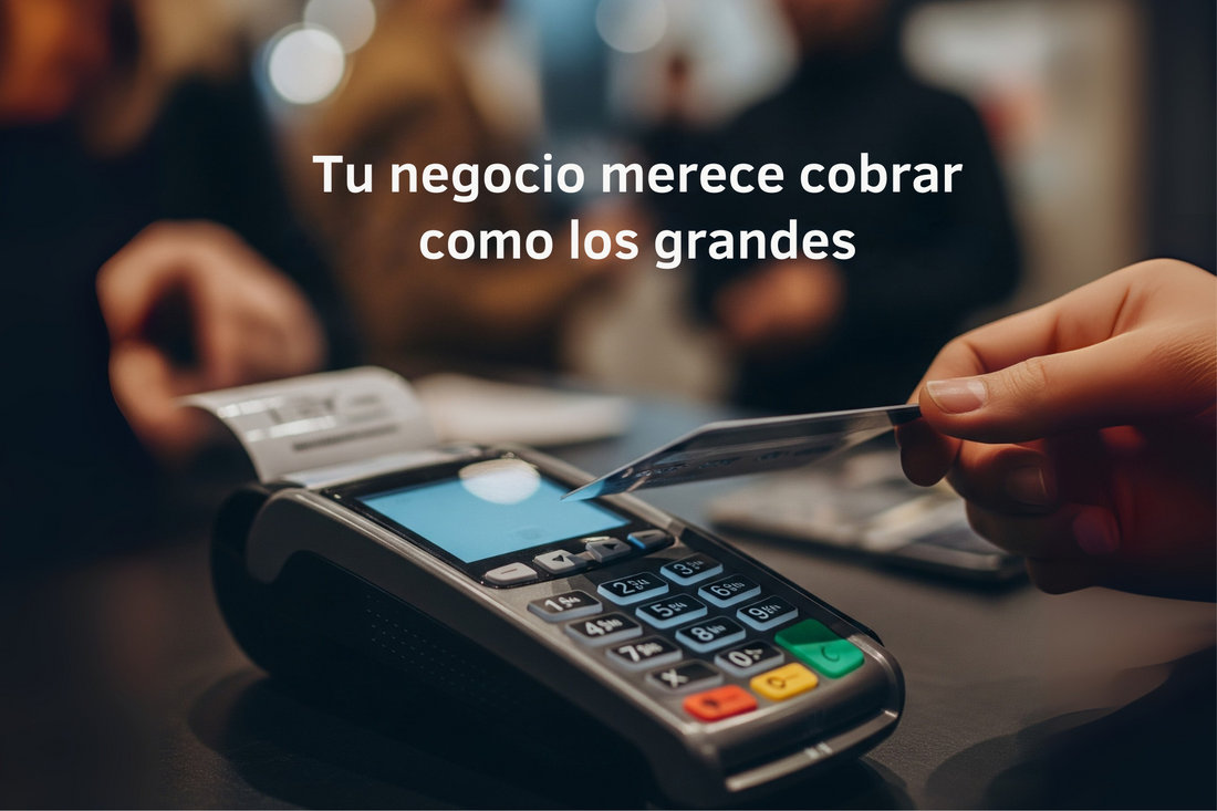 Cobro con terminal de pago con tarjeta