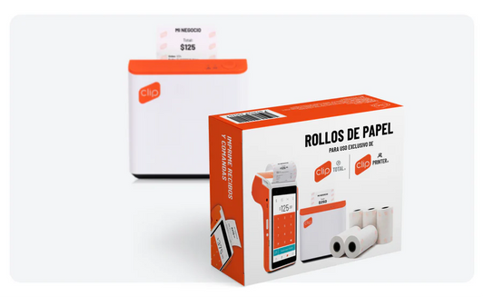 Rollos de Papel Térmico para Clip Total 2